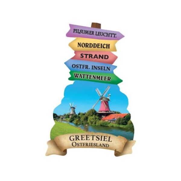Greetsiel Ostfriesland Wegweiser Magnete Windmühle