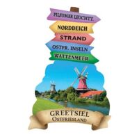 Greetsiel Ostfriesland Wegweiser Magnete Windmühle
