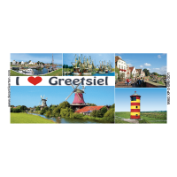 Greetsiel Kühlschrankmagnete XL I love Greetsiel