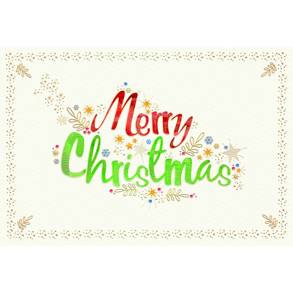 Weihnachten Grußkarte Glückwunschkarte mit Umschlag Skorpion`s Art Schriftzug Merry Chri