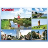 Greetsiel Tischset Seehunde Leuchtturm Hafen