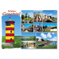 Greetsiel Tischset Schönes Greetsiel Rettungsring Hafen Landkarte