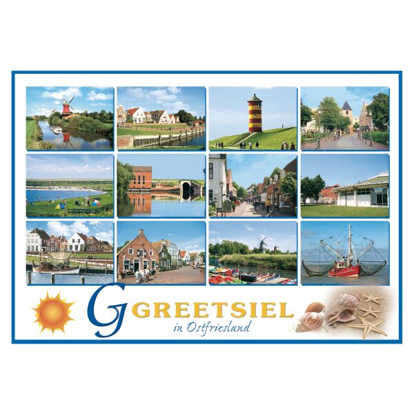 Greetsiel in Ostfriesland Tischset Sehenswürdigkeiten