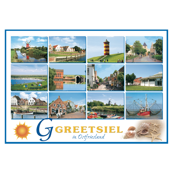 Greetsiel in Ostfriesland Tischset Sehenswürdigkeiten