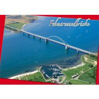 Insel Fehmarn Postkarten Luftaufnahme Fehmarnsundbrücke