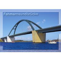 Insel Fehmarn Postkarten Fehmarnsundbrücke von unten