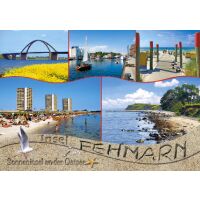 Insel Fehmarn Postkarten Strand Hotel Steilküste...