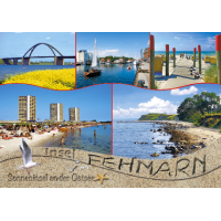 Insel Fehmarn Postkarten Strand Hotel Steilküste...