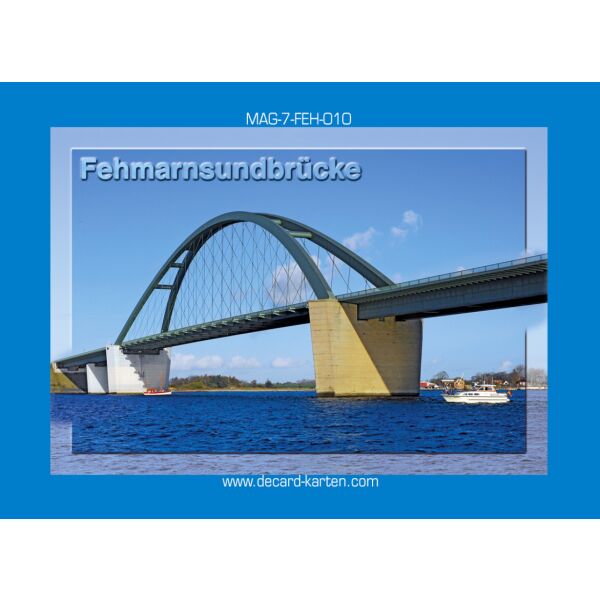 Insel Fehmarn Kühlschrankmagnete Fehmarnsundbrücke von unten