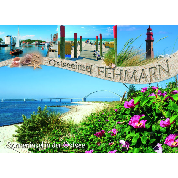 Insel Fehmarn Tischset Ostseeinsel Fehmarnsundbrücke Strand Leuchtturm