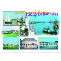 Esens-Bensersiel Postkarten Ostfriesland Schiffe im Hafen