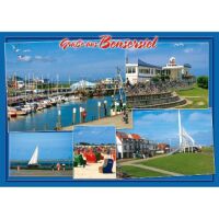Esens-Bensersiel Postkarten Hafen Campingplatz