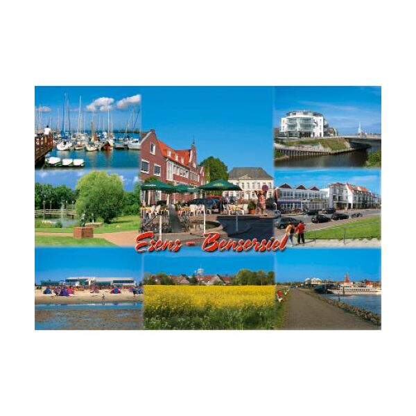 Esens-Bensersiel Postkarten Strand Hafen