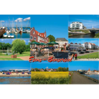 Esens-Bensersiel Postkarten Strand Hafen