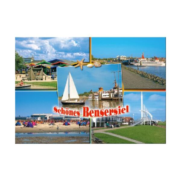 Esens-Bensersiel Postkarten schönes Bensersiel Strand Campingplatz