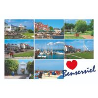 Esens-Bensersiel Postkarten Herz Bensersiel