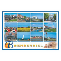 Esens-Bensersiel Postkarten Muscheln Seesterne Hafen Strand