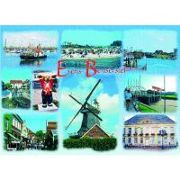 Esens-Bensersiel Tischset Hafen Rathaus Windmühle