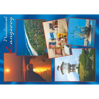 Insel Langeoog Postkarte Ansichtskarte Wasserturm Schiff...