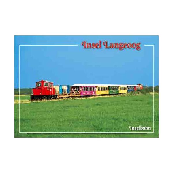Insel Langeoog Postkarte Ansichtskarte Inselbahn