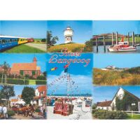 Insel Langeoog Postkarte Ansichtskarte Schiff Kirche...