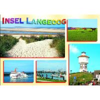 Insel Langeoog Postkarte Ansichtskarte Strandweg...