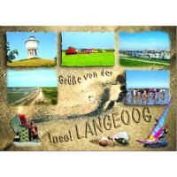 Insel Langeoog Postkarte Ansichtskarte Grüße...