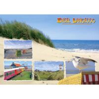 Insel Langeoog Postkarte Ansichtskarte Düne Meer...