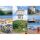 Insel Langeoog Postkarte Ansichtskarte Bahnsteig Wasserturm Strandkörbe