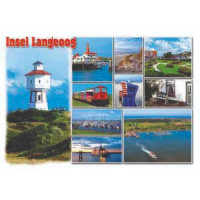 Insel Langeoog Postkarte Ansichtskarte Wasserturm...
