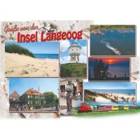Insel Langeoog Postkarte Ansichtskarte Grüße...