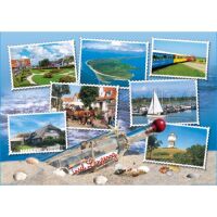Insel Langeoog Postkarte Ansichtskarte Briefmarken Motive