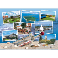 Insel Langeoog Postkarte Ansichtskarte Briefmarken Motive