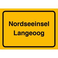 Insel Langeoog Postkarte Ansichtskarte Ortseingangschild