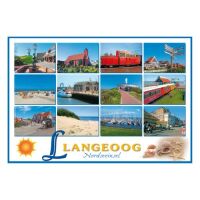 Insel Langeoog Postkarte Ansichtskarte 12 Motive Muscheln...