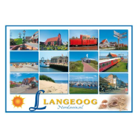 Insel Langeoog Postkarte Ansichtskarte 12 Motive Muscheln...