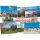 Insel Langeoog Postkarte Ansichtskarte Dämmerung Fähre Bahnhof Strand