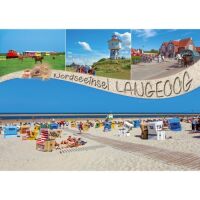 Insel Langeoog Postkarte Ansichtskarte Strandweg...