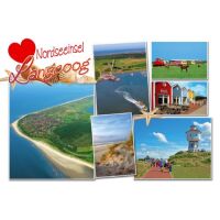 Insel Langeoog Postkarte Ansichtskarte Luftaufnahme...