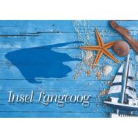 Insel Langeoog Postkarte Ansichtskarte Maritim Schiff...