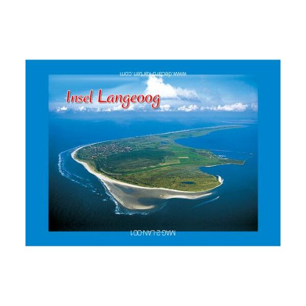 Insel Langeoog Kühlschrankmagnete Luftaufnahme