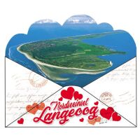 Insel Langeoog Briefmagnete Herzen Briefdesign