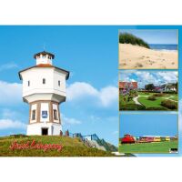 Insel Langeoog Tischset Wasserturm Düne Luftaufnahme...