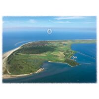 Insel Langeoog Tischset Wasserturm Düne Luftaufnahme...