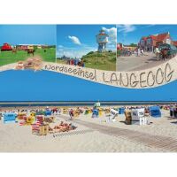 Insel Langeoog Tischset Das ist meine Insel Luftaufnahme...