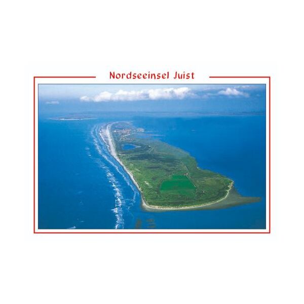 Insel Juist Postkarte Ansichtskarte Luftaufnahme Nordseeinsel Juist