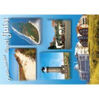 Insel Juist Postkarte Ansichtskarte Düne Leuchtturm...