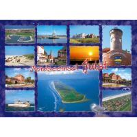 Insel Juist Postkarte Ansichtskarte Loog Fähre...