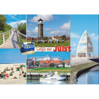 Insel Juist Postkarte Ansichtskarte Otto-Leege-Pfad...