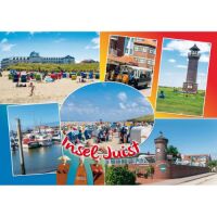 Insel Juist Postkarte Ansichtskarte Willkommen auf Juist